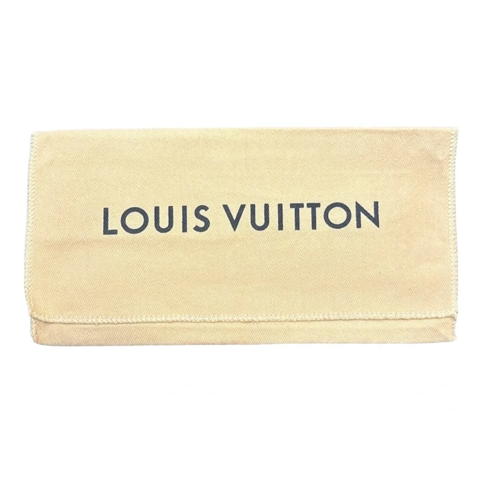 Louis Vuitton Wallet Dust Cover Beige Storage Sleeve